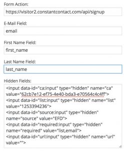 Initial Widget Settings 