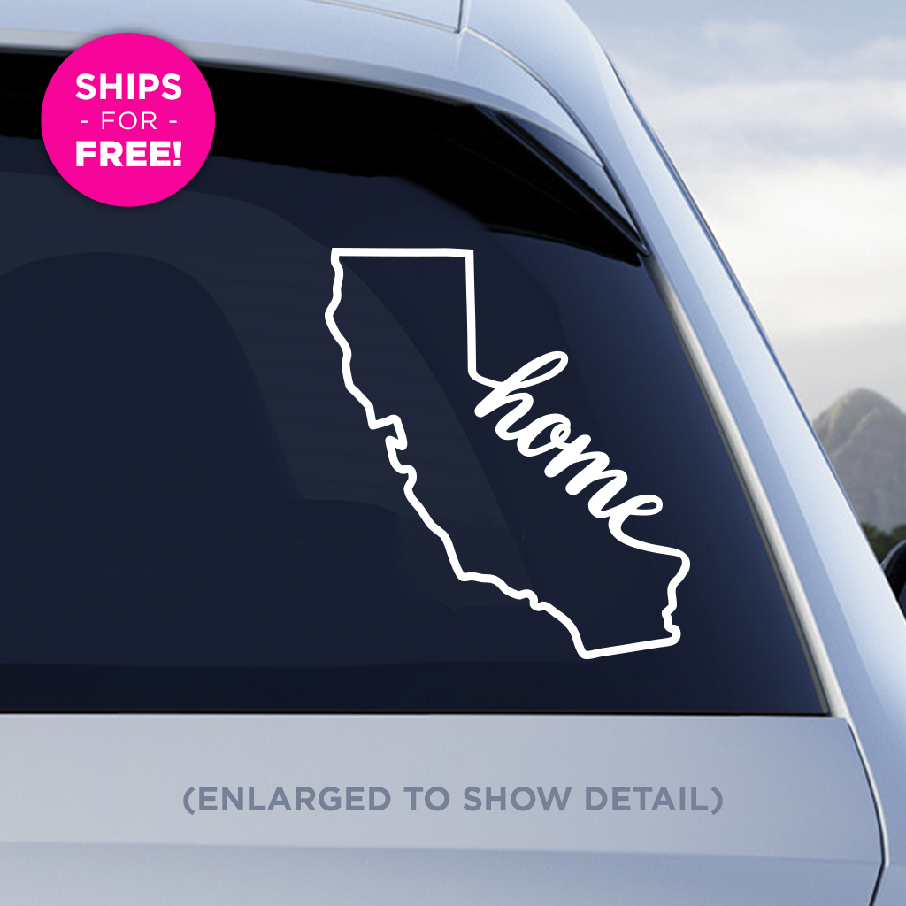 California State “Home” Decal SilverLogic  & Print Services